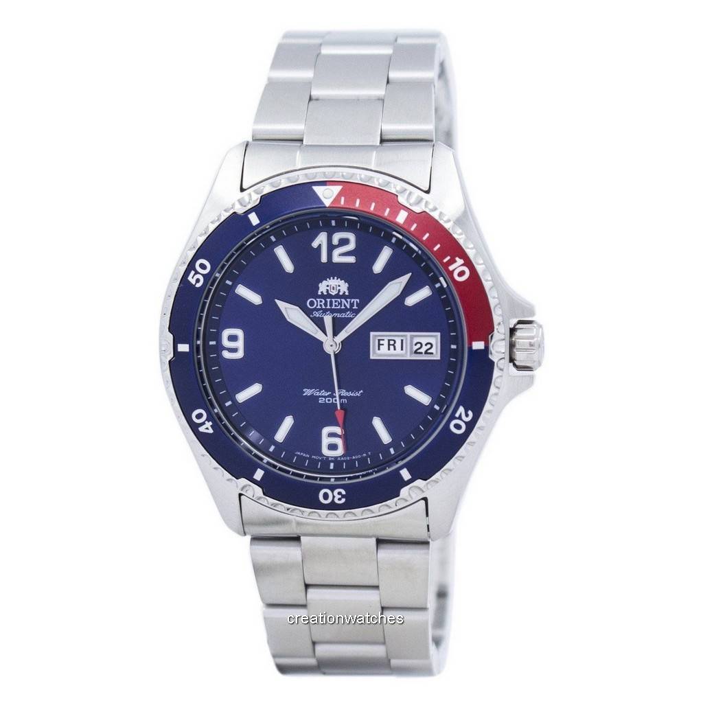 Восстановленные автоматические мужские часы Orient Mako II 200M FAA02009D9 TAA02009D9