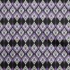 Cotton Flex Bluish Violet Fabric Asian Ikat Quilting Supplies Print Sewing Fabric by The Yard 40 Inch