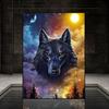 5D DIY Алмазная картина Волк и Луна Набор для вышивки крестом Мозаика Алмазная вышивка Роза Полный круглый/квадратный дрель Украшение дома