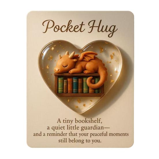 Pocket Hug Token for Hairstylists Heart Shaped Acrylic Keepsake with Mini Hair Tools Stylist Appreciation Gifts