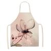 Home Decor Kitchen Dining Room Cooking Bib Aprons Linen Floral Pattern Women's Aprons