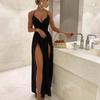 150.00kg Fashion Style Large Size for Girl Women's Summer Sling High Slit Pure Desire Sexy Silm Party Evening Dress Dress