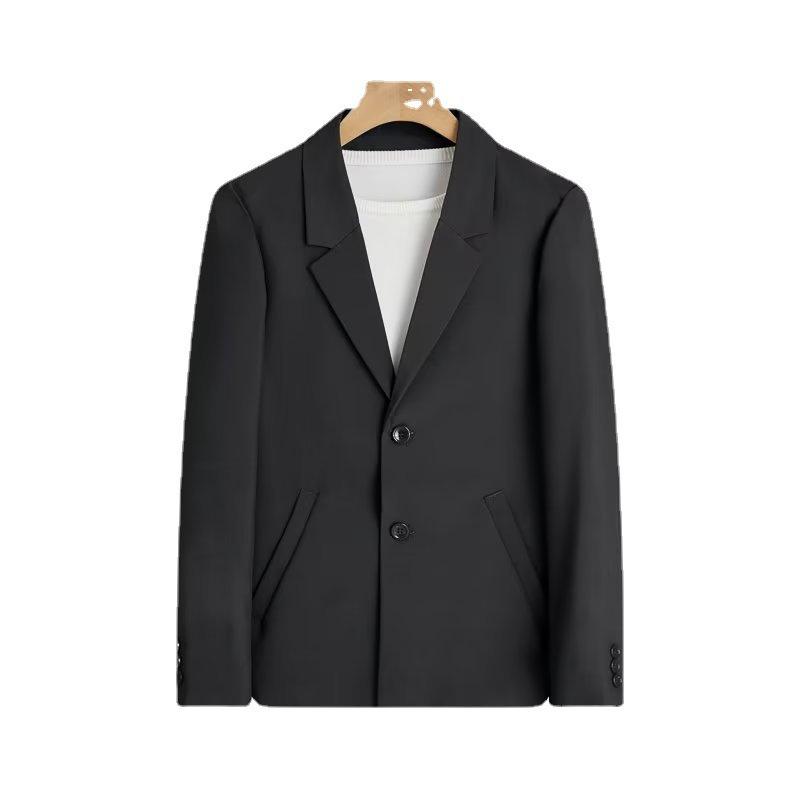 2023 Men's Spring/Autumn Light Mature Style Suit Jacket: Trendy, Loose-Fit, Elegant Uniform Top