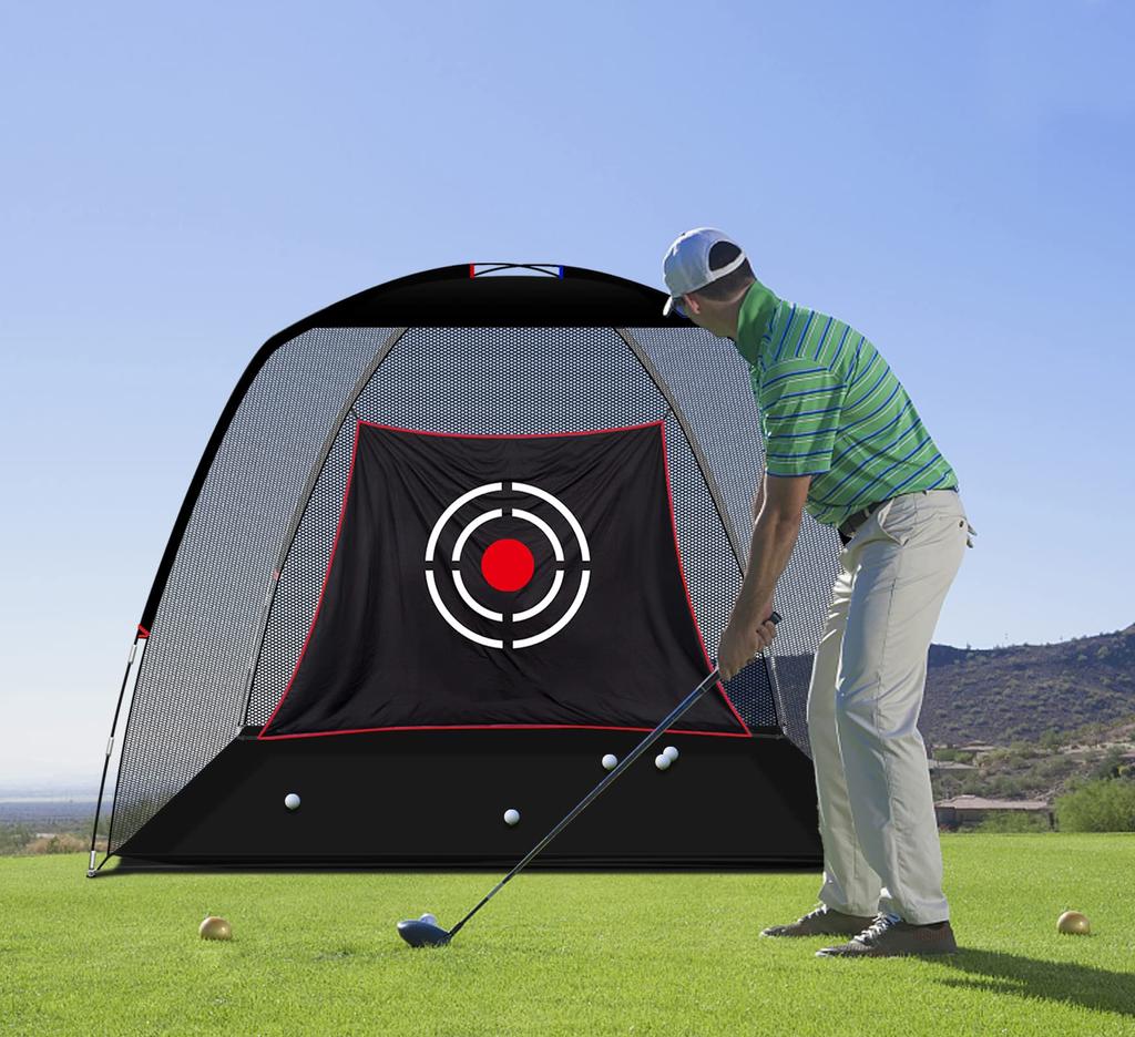Сетка для гольфа Sharellon, тренировочная сетка для гольфа, тренировочная сетка для гольфа, сумка для переноски, в комплекте 3X2.1X1.8M