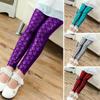 Baby Girls Mermaid Leggings Children Colorful Scale Printing Pants Kids Slim Trousers