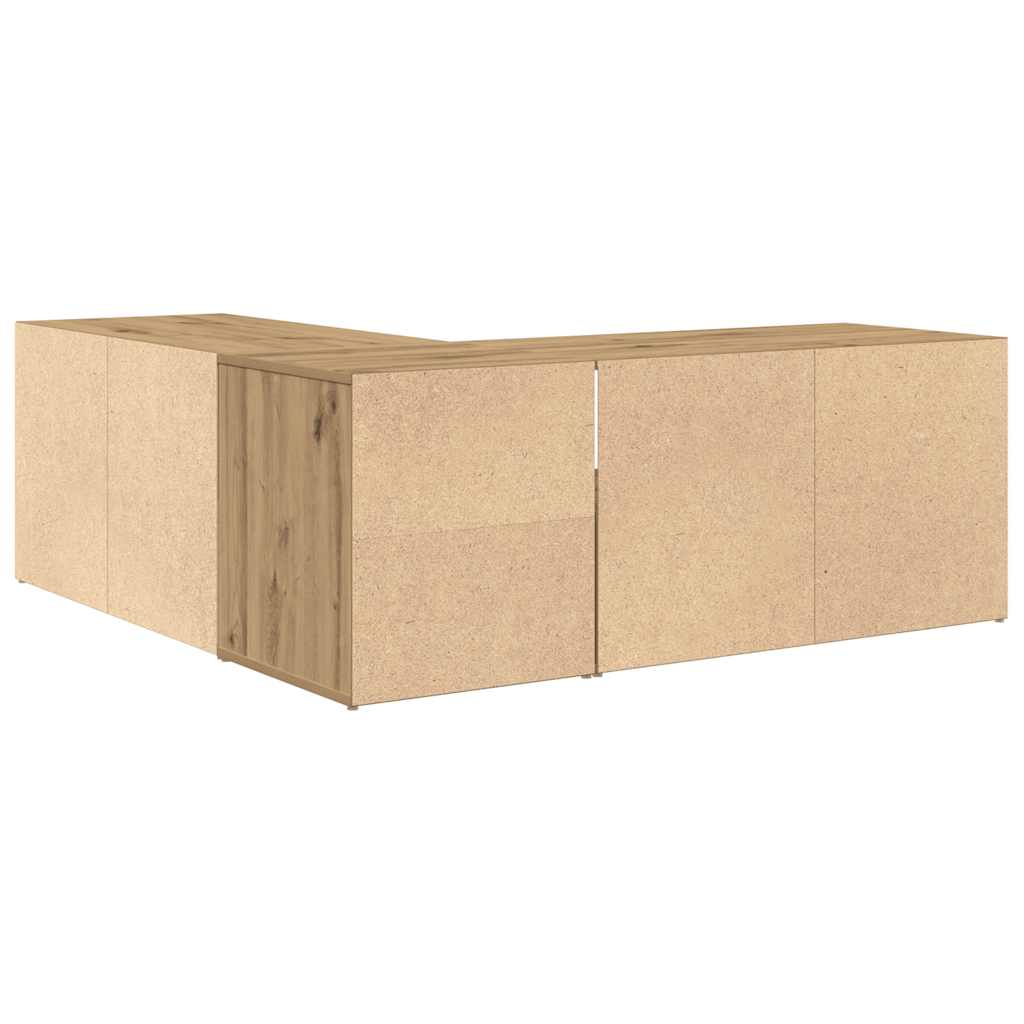 Corner Shelf Artisan Oak 200x40x45 cm Particleboard