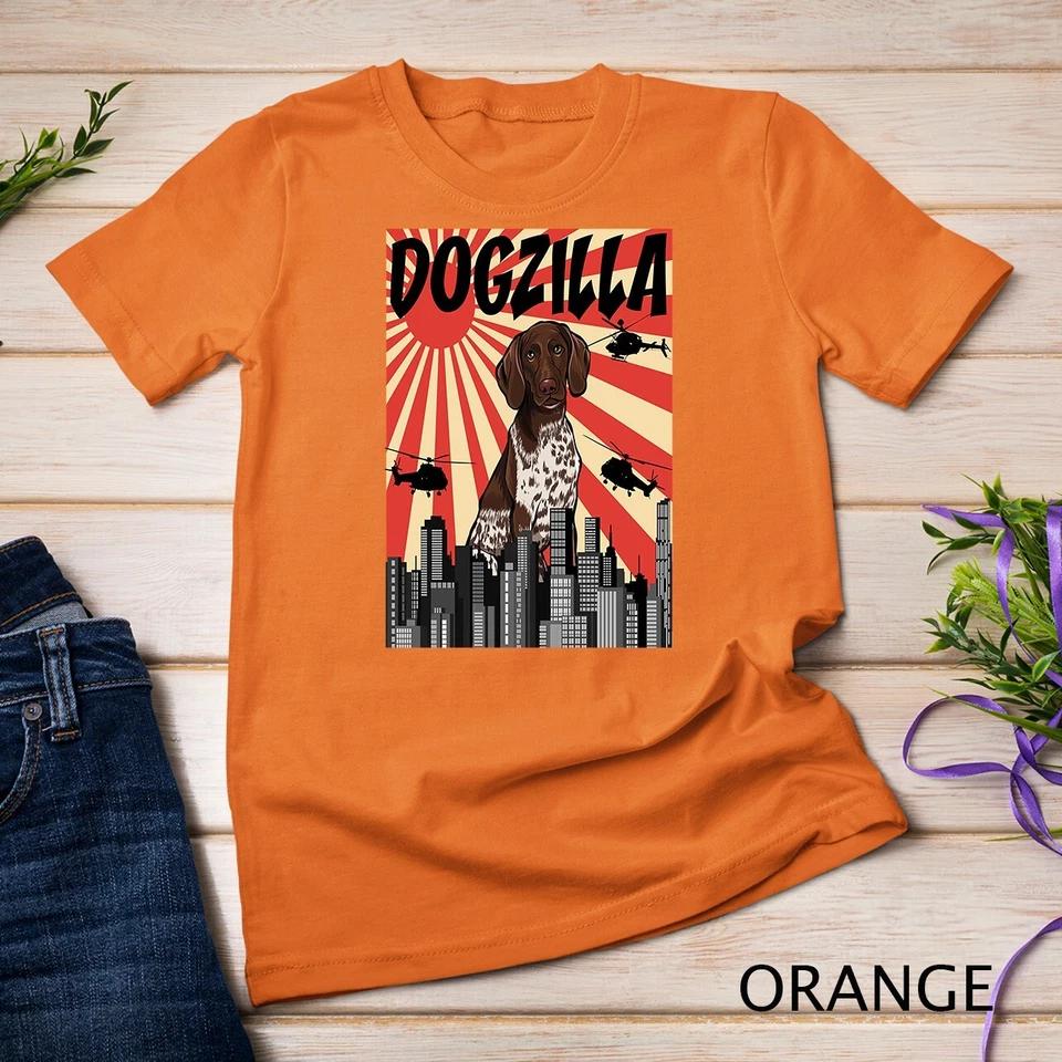 Funny Retro Japanese Dogzilla German Shorthaired Pointer Unisex T-shirt 9