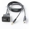 AUX Audio Socket with USB Cable for Nissan 280234BA0B 2013 2019 Quick Use