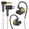 Wired Earphone 3.5mm Type C Digital Chip In Ear Headphone Wire-controlled Headset With Mic For iPhone 15 Android Samsung