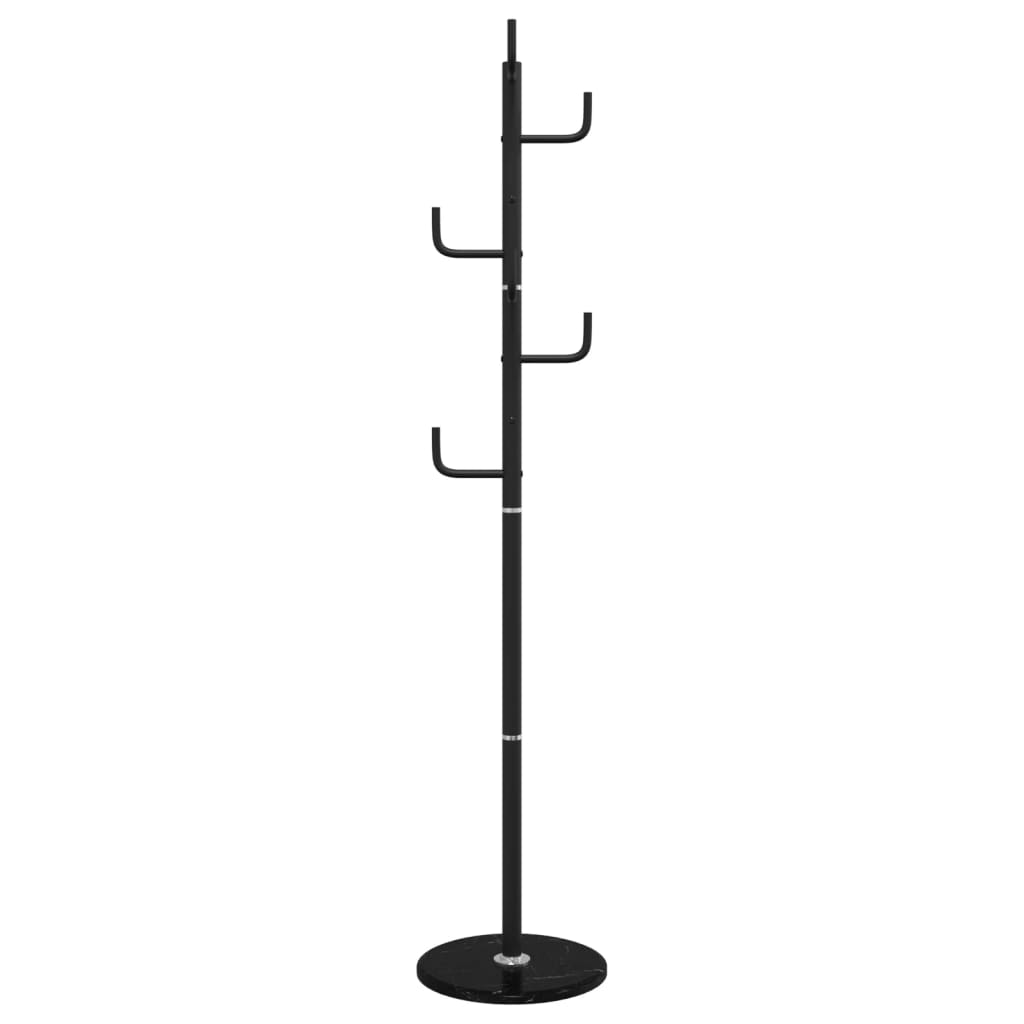 Coat Rack Black 183 cm Powder Coated Iron