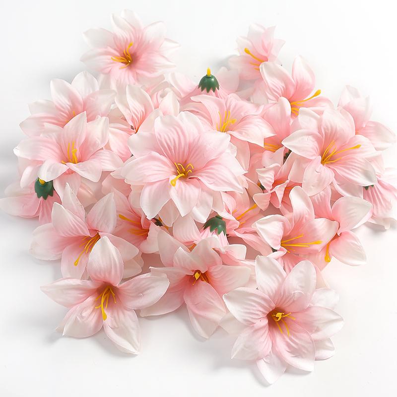 10Pcs Artificial Flower Heads For Home Room Decor Party Wedding Decoration New Year 2026 Gifts Craft Flower Wreath Accessories