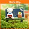 Cartoon Cute Dog Flower Bench Reading Scene Model Ornament For Props Shooting