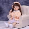 Модная кукла Reborn для девочек, полностью силиконовая, виниловая, 22 дюйма, длинные волосы принцессы, сделай сам, реалистичные куклы для новорожденных, подарок на Рождество Bebe Reborn