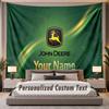 Custom Name Text Tapestry John Deere Personalized Polyester Wall Tapestry For Bedroom And Room