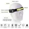 COB+XPE LED Sensor Headlight Built-in Battery USB Rechargeable Headlamp 5 Lighting Modes Bike Camping Light