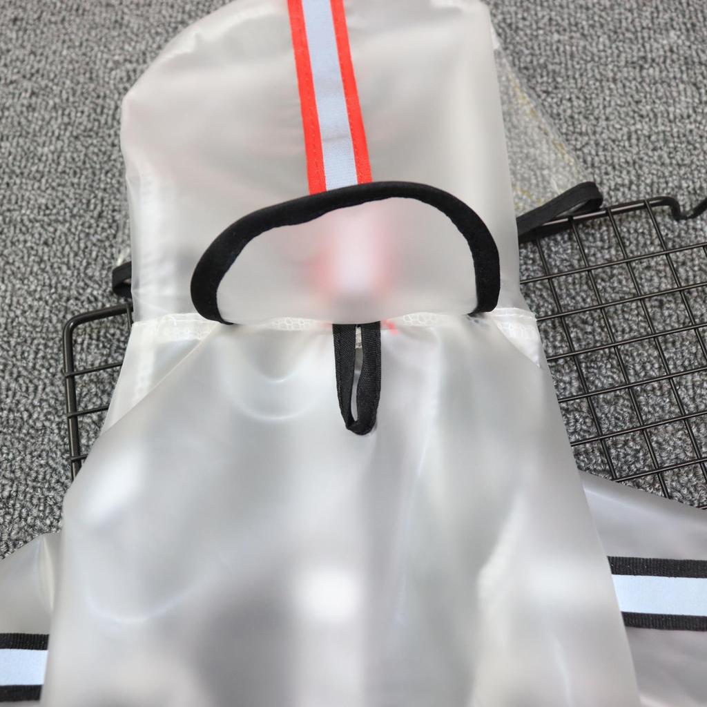 Clearance Pet Raincoat Going Out Frosted Hooded Raincoat Rainproof Waterproof Dog Going Out Clothes Rain Shelter Medium and Large Dogs