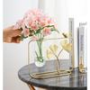 Decorative Items for Home, Gift Items for Home Decor,Propagation Station Test Tube Flower Vase with Metal Frame Test Tube Glass Item (Set of 10)