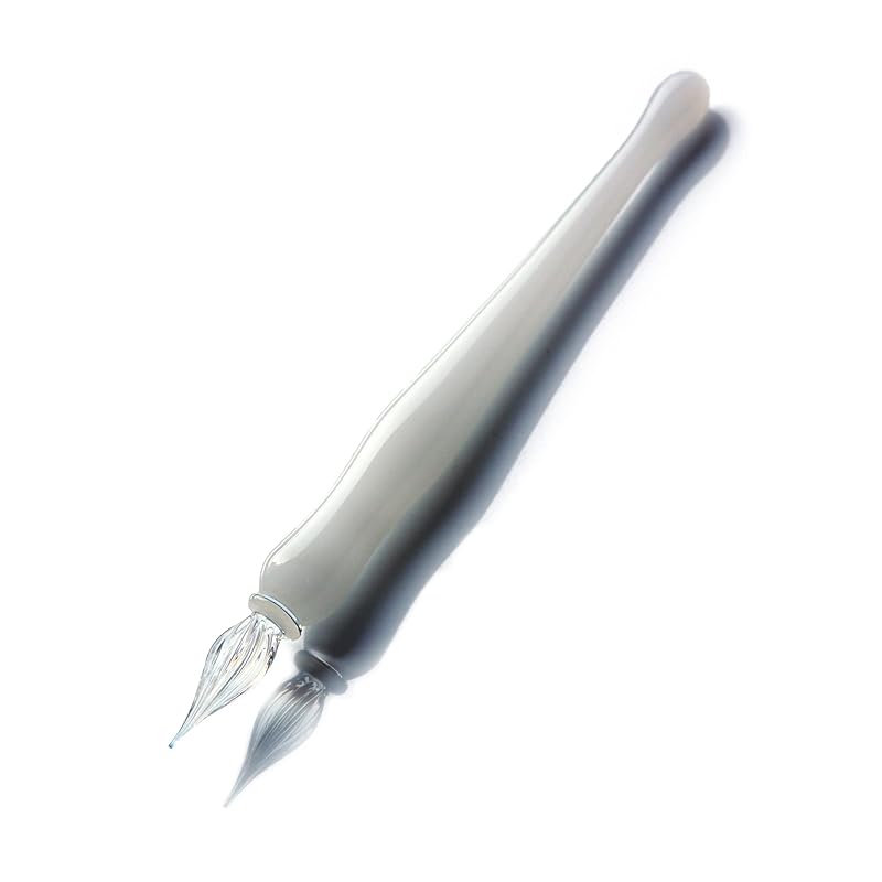 No. 72 Brush Shop Glass Pen Fountain Pen Stationery Smooth Brush Feel Multicolored Glass (Shiratama)