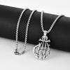 Скелет Призрак Рука Ювелирные изделия Панк Стиль Подвеска Мужское Персонализированное Универсальное Ожерелье