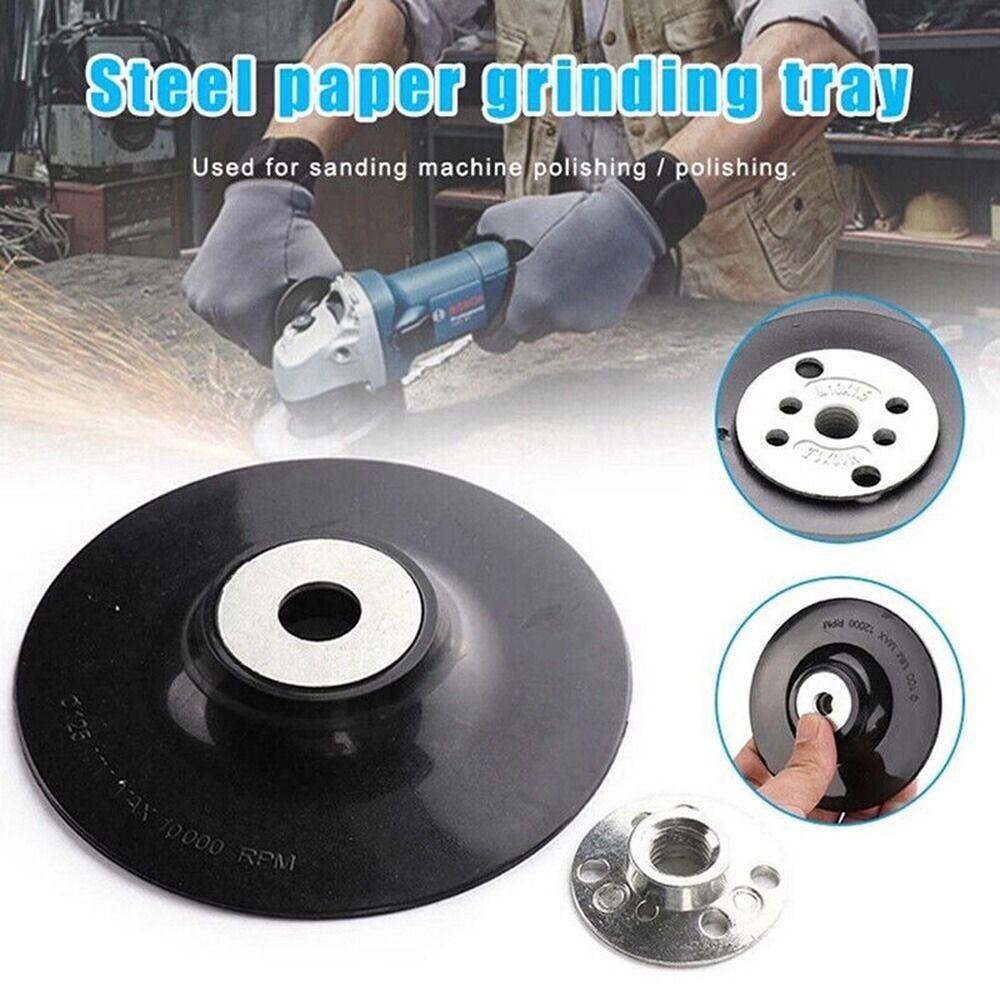 Disc Sander Resin Sandpaper Chassis Angle Grinder Chassis Fiber Backing Pad Disc Backing Pad Tool