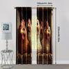 2pcs, Curtain Popular Chicken Theme Machine Washable Fabric (without Rod) Decorations Clearance Use for Room, Kitchen, Study,