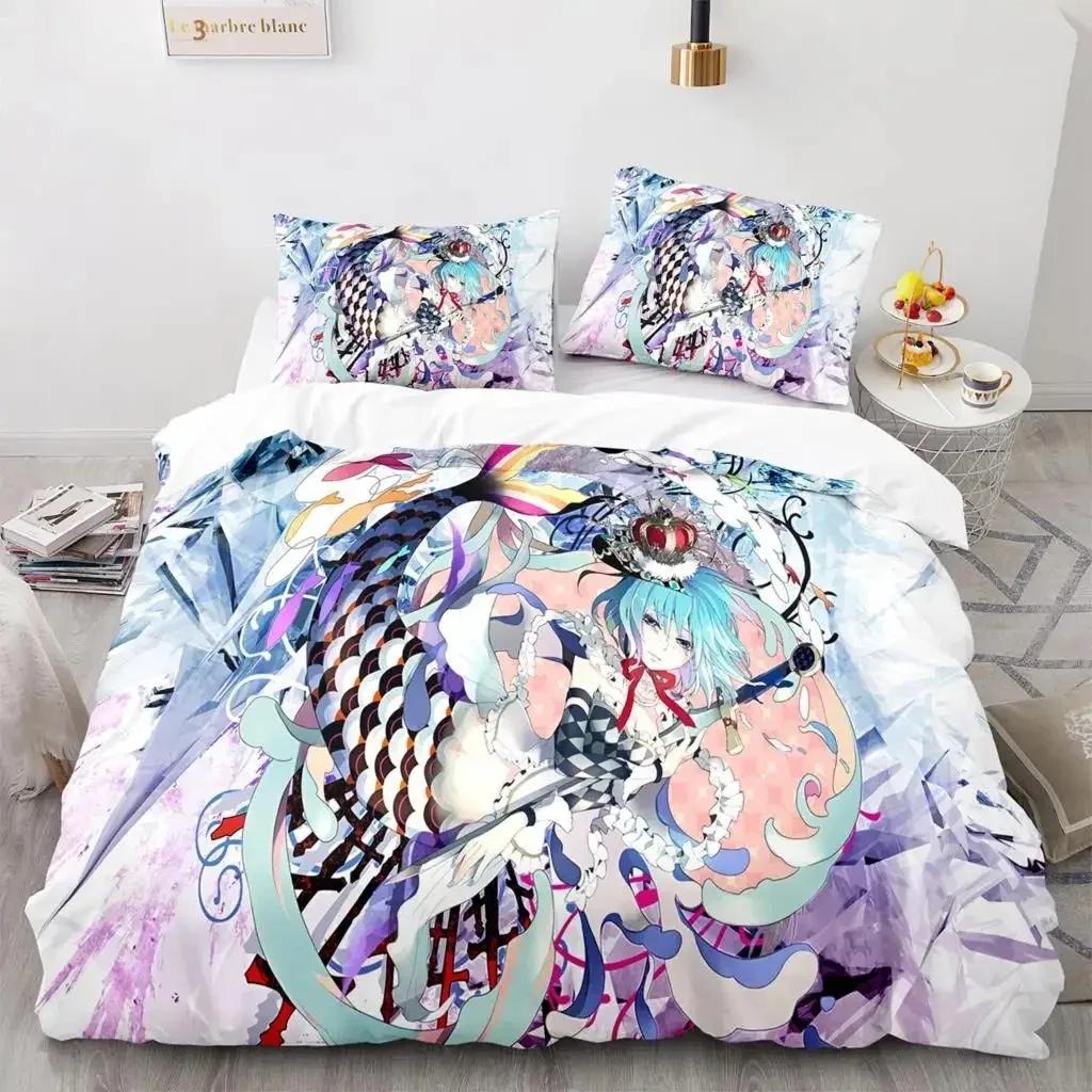 3D Anime Beautiful Girl In The Future Bedding Set Single Twin Full Queen King Size Bed Set Aldult Kid Bedroom Duvet Cover Sets