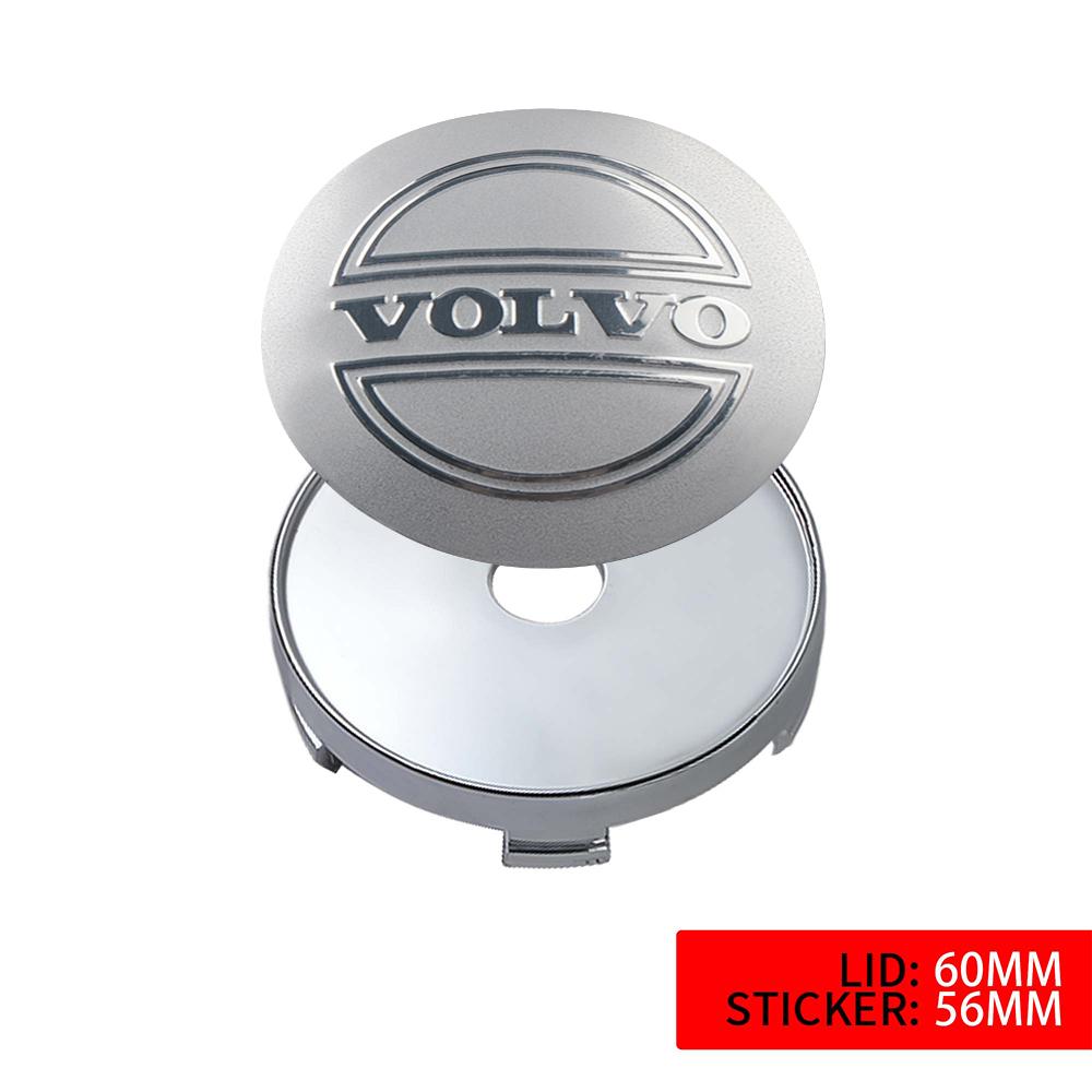 4pcs/set 56/60/64MM Car Wheel Center Caps Hub Sticker Covers For Volvo T6 AWD C30 C40 C50 C70 S40 S60 S70 S80 S90 V40 V50 XC90