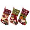 Рождественский чулок Классические большие чулки Санта, Снеговик, Олень Рождественский персонаж Для семейного праздника Рождественская вечеринка Украшение