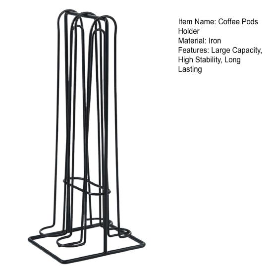 Держатель кофейных капсул большой емкости, прочный, выдерживающий высокую нагрузку, стойка для хранения кофейных капсул на столешнице
