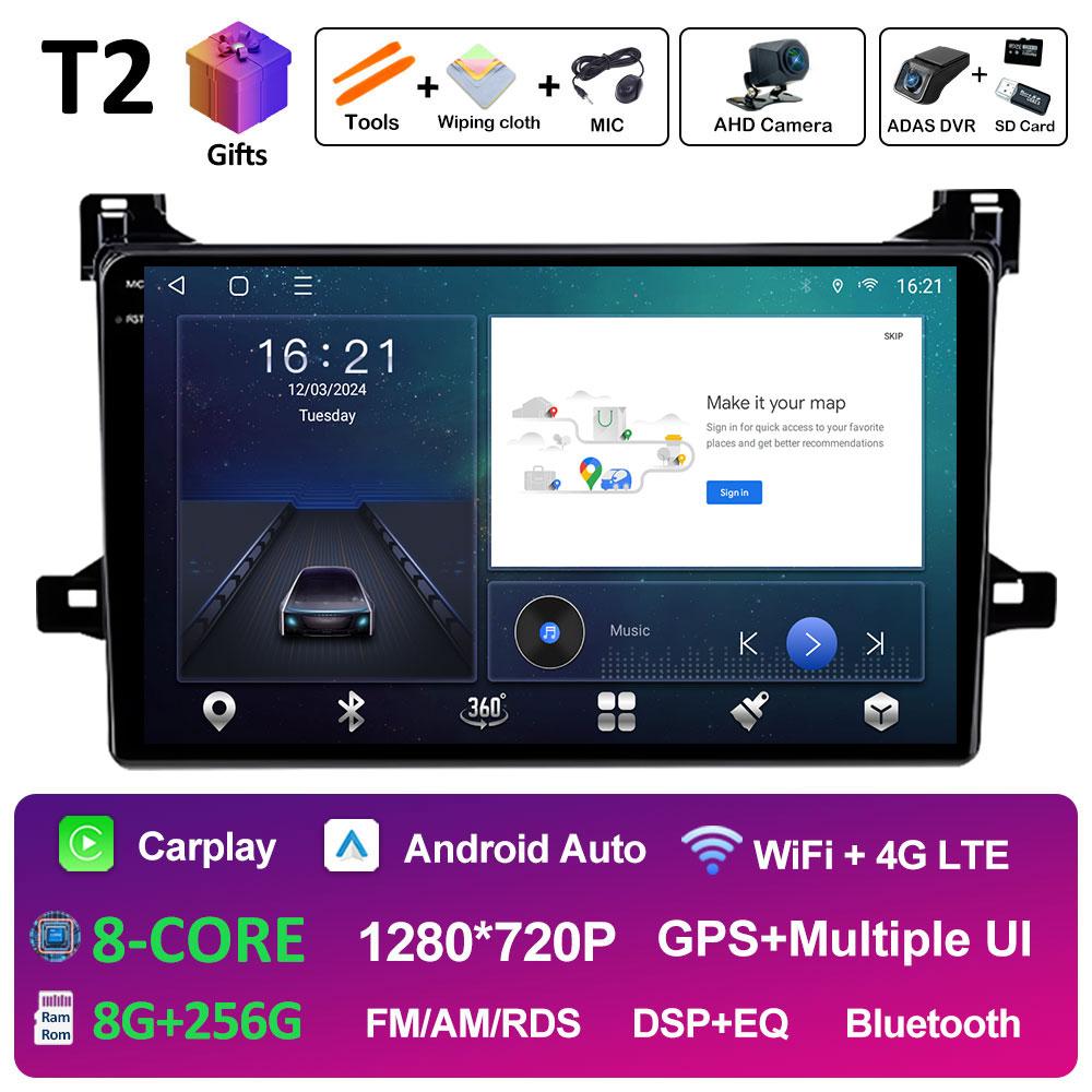 Bluetooth автомобильный видео радиоплеер для Toyota Prius XW50 2015 2016 2017 2018 2019 2020 вентилятор охлаждения DSP стерео автомагнитола головное устройство