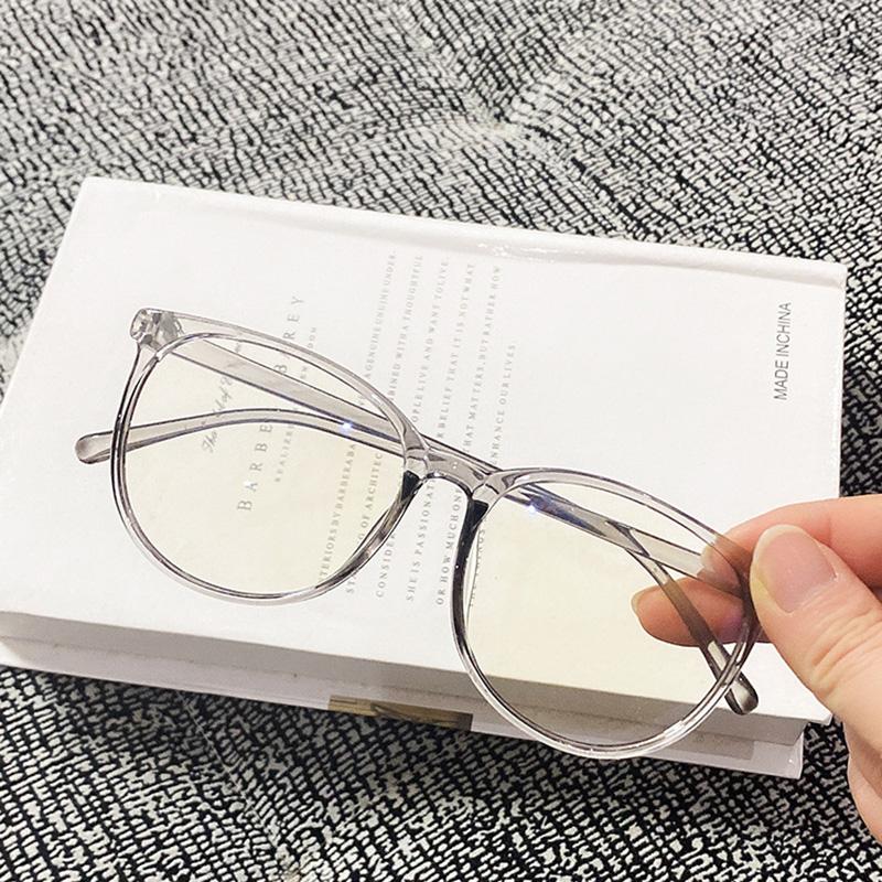 Очки для компьютера, женские круглые очки с защитой от синего света, мужские очки с оптической блокировкой, прозрачные