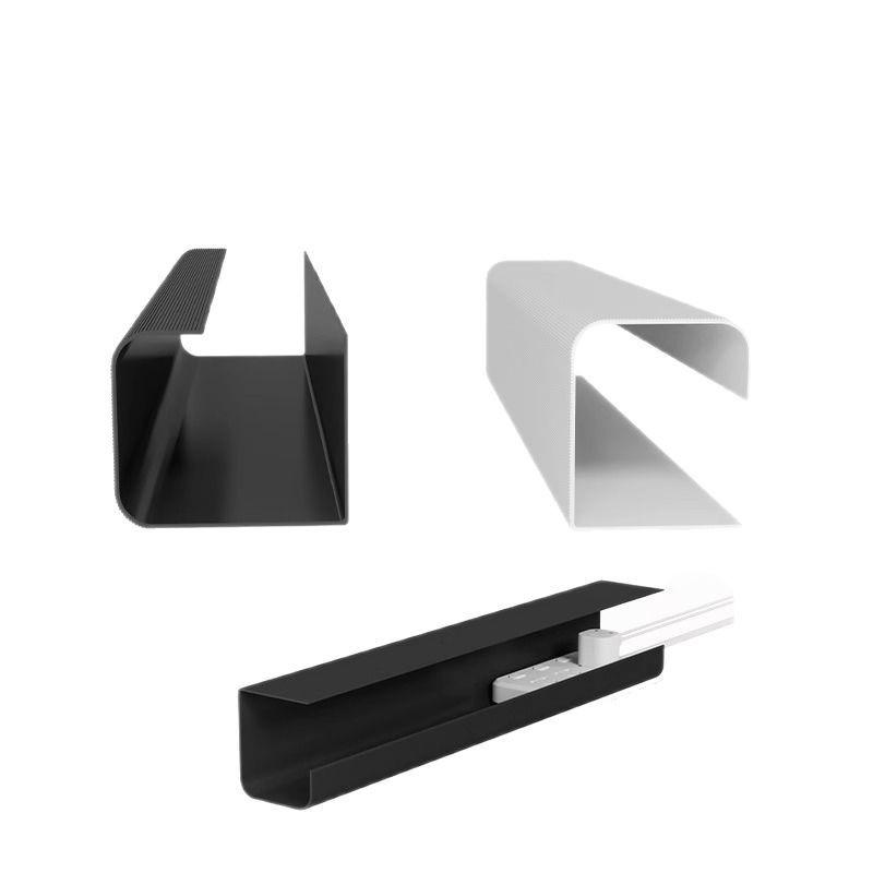 Under-Desk Cable Management Rack: No-Drill Wire Storage, Power Strip Fixing, Desk Organizer Box.