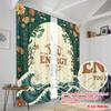 2pcs 2D Flat Printing Drapes Please Mindful Energy Space Polyester Without Electricity Birthday Party for Aesthetic Room Decor