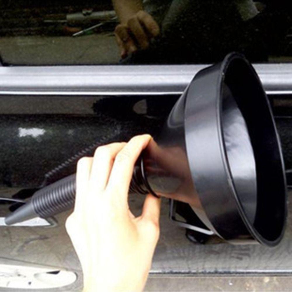 Safety Emergency Motorcycle Refuel Oil Funnel Oiler Filter Refueling Funnel Fuel Flexible Spout