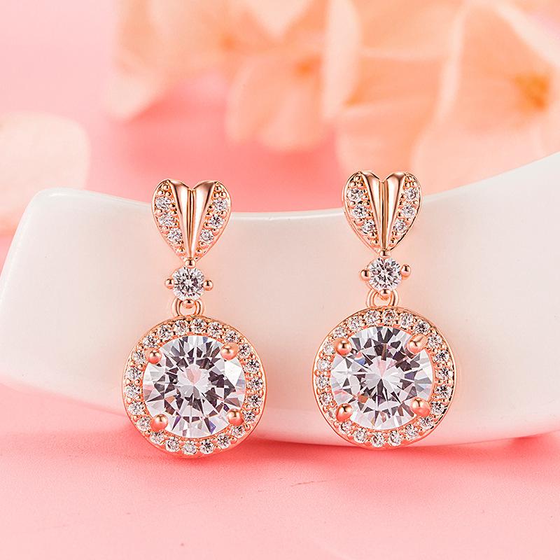 Sace Gems Classic Copper Alloy Zircon Earrings for Women Wedding Party Gifts