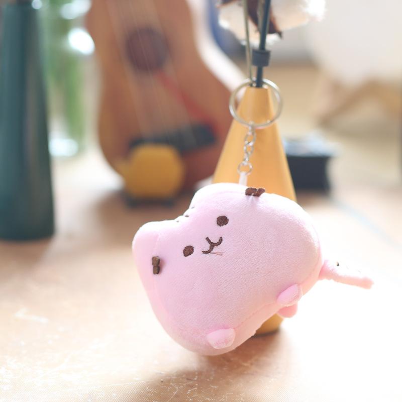Cute Little Fat Cat Pendant Plush Toy Doll Cartoon Kitten Bag Hanging Keychain Doll