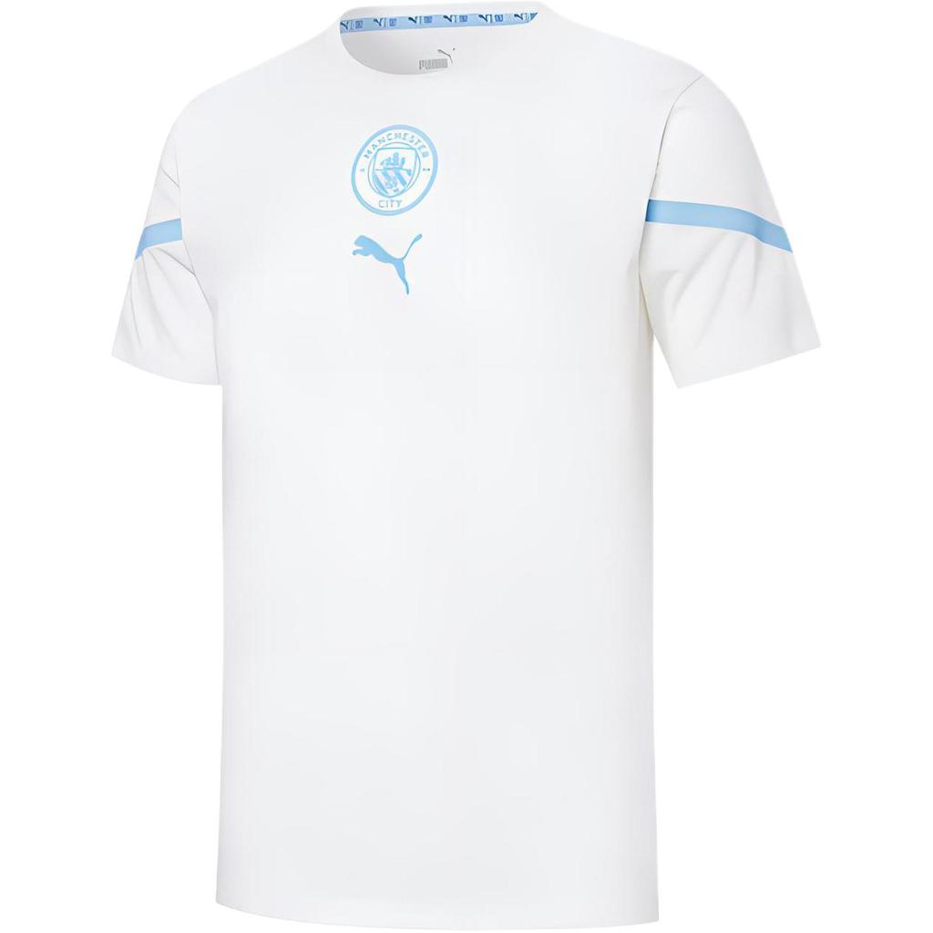 Puma Manchester City Pre-Match Training Short Sleeve T-Shirt Unisex Tops White 764504-04