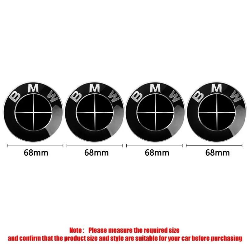 56/68 мм Колпаки на центр колеса автомобиля Колпаки ступицы Автомобильная эмблема Колпаки ступицы Замена для BMW M3 M5 M6 X1 X3 E46 E90 E39 F10 F20 F30 G20 E60 M