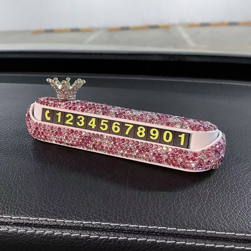 Автомобильная временная парковочная карта Карточка с номером телефона Табличка с номером телефона Стоп Светящаяся помощь при парковке Гараж Автомобильный интерьер