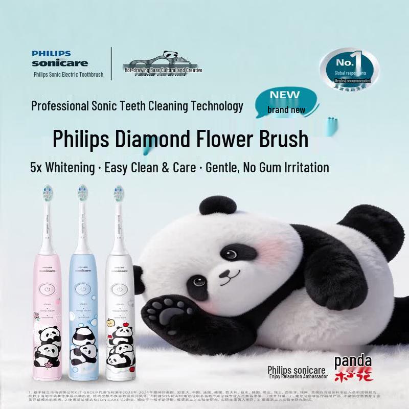 Philips Sonic Electric Toothbrush - Panda Huahua Limited Edition CN plug (adapter included)