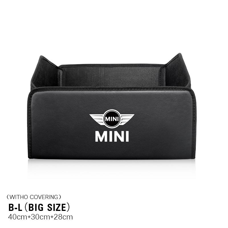 HNSCH1 Car Trunk Storage Box High-capacity Leather Organizer Case For MINI Cooper JCW Countryman Clubman Cabrio Paceman Coupe R56 F56