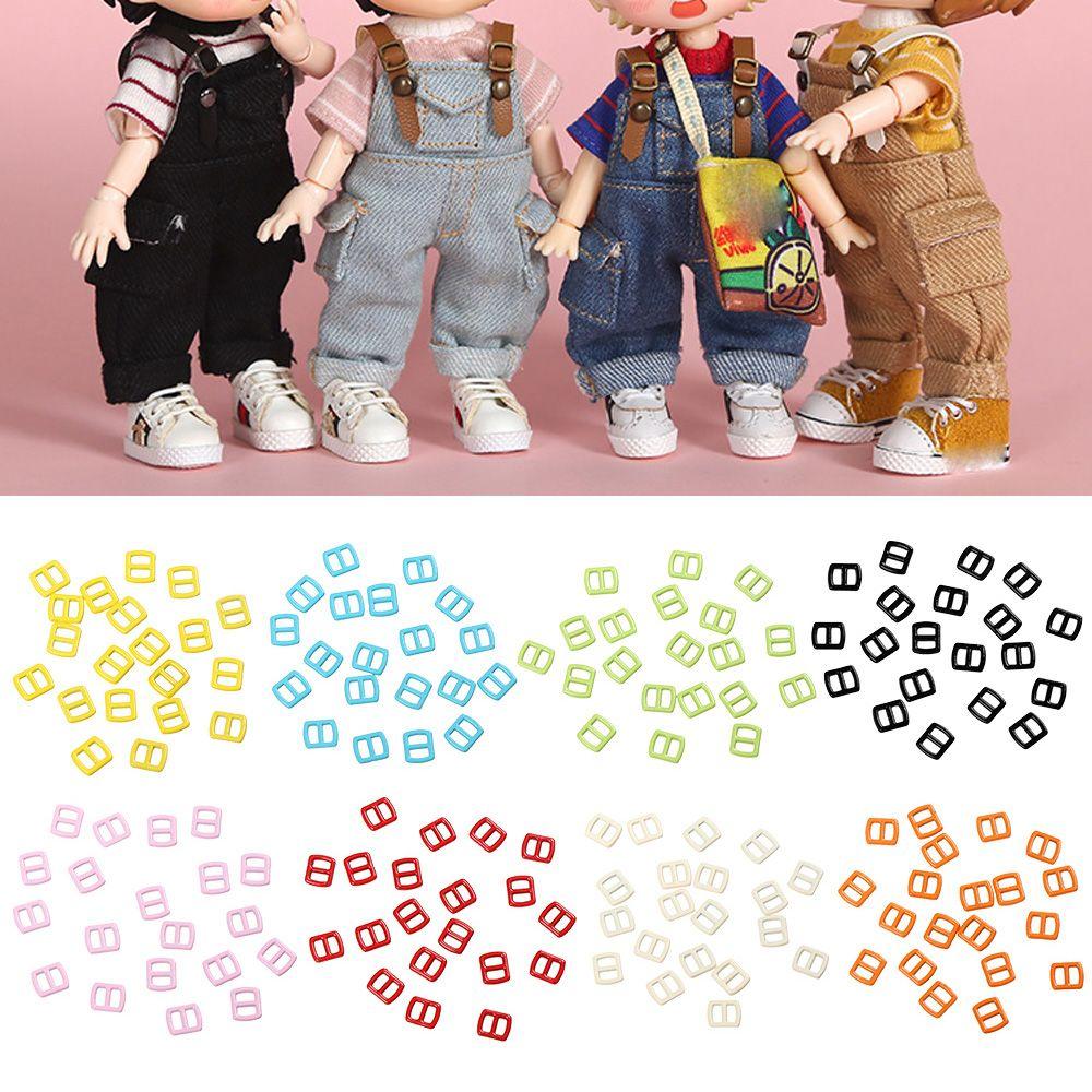Stuffed Toys Mini Ultra-small Doll Bags Accessories Tri-glide Buckle Diy Dolls Buckles Belt Buttons