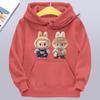 Children's Hoodie New Trendy Labubu Kids Cute Cartoon Print Casual Daily Hoodie 100-160cm Boys Girls