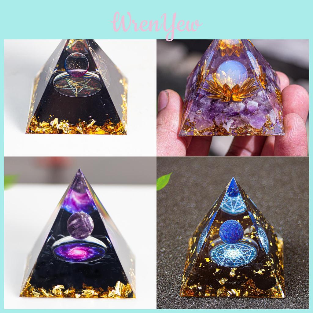 Кристальный шар-пирамида в стиле Resin Art для домашнего декора, в современном минималистичном стиле, для гостиной