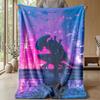 Soft Flannel Blanket Lightweight Cozy Bedroom Living Room CoverAlien Xenomorph