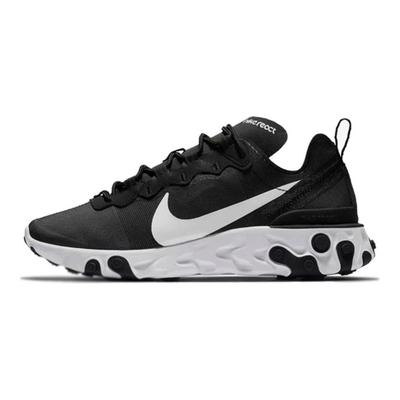 Женские кроссовки React Element 55 Черно-белые BQ2728-003