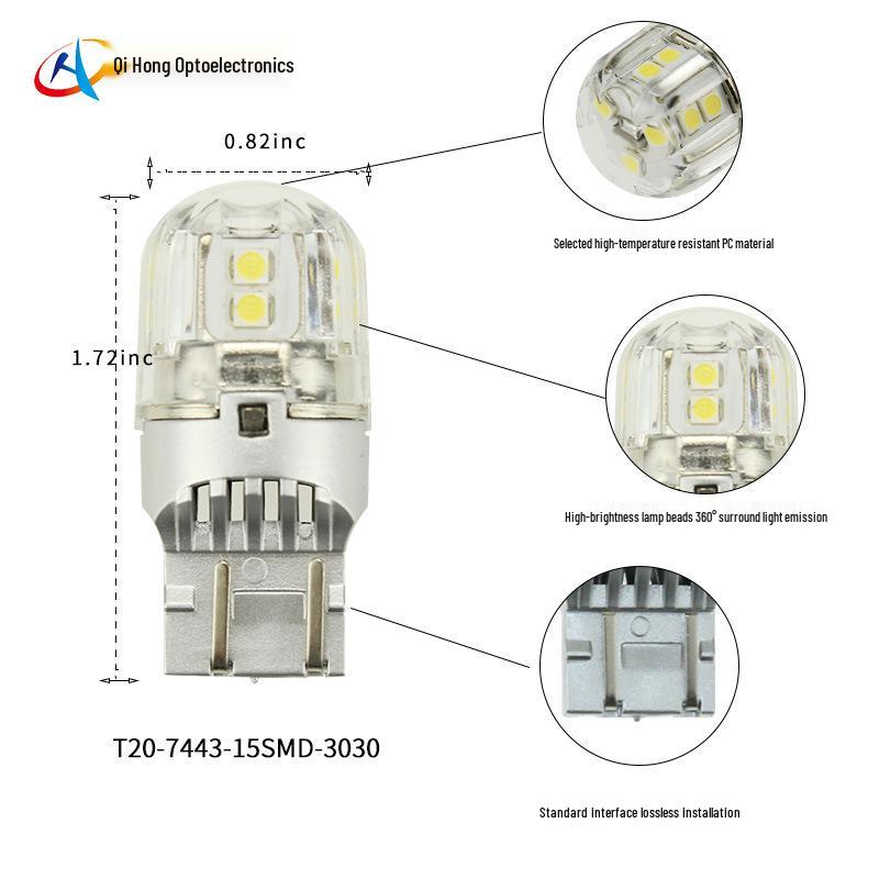Универсальная светодиодная лампа стоп-сигнала высокой яркости W21/5W - Подходит для задних фонарей