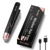 Terviiix Cordless USB Rechargeable Hair Portable Mini Hair Straight for Temperature 15mm Lightweight with Storage Bag Japanese Instruction Iron,