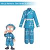 Anime Nintama Rantarou Cosplay Costume Ninjutsu Academy Blue Karate Uniform Ninja Boy Rantaro Karate Cosplay Costumes
