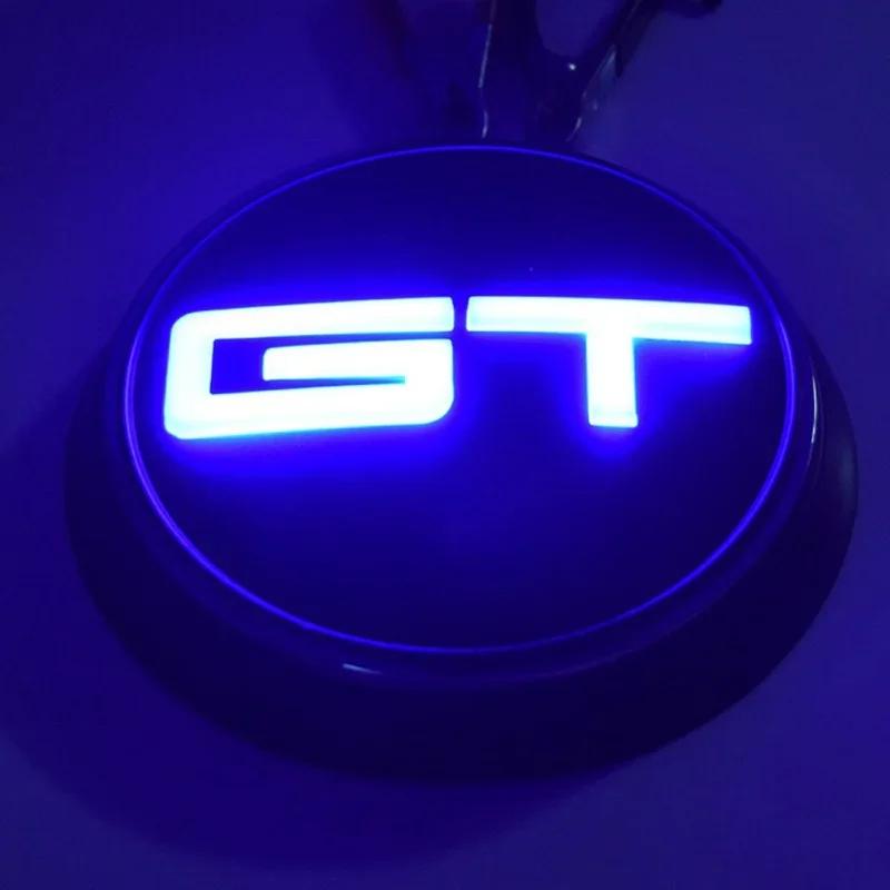 Светодиодный значок на капот для Ford GT Логотип Mustang 2015-2019 Задний значок на багажник Световой Аксессуары для стайлинга автомобиля Модификация